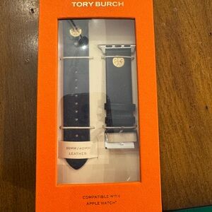 Apple Watch Band in Navy and Gold by Tory Burch